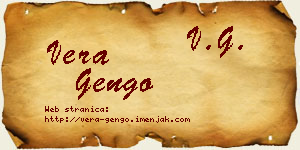Vera Gengo vizit kartica